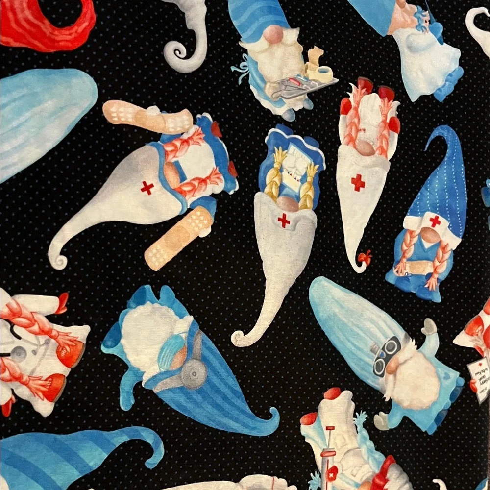 Benartex Caring Gnomes by Andi Metz Fabric 78” X 41”